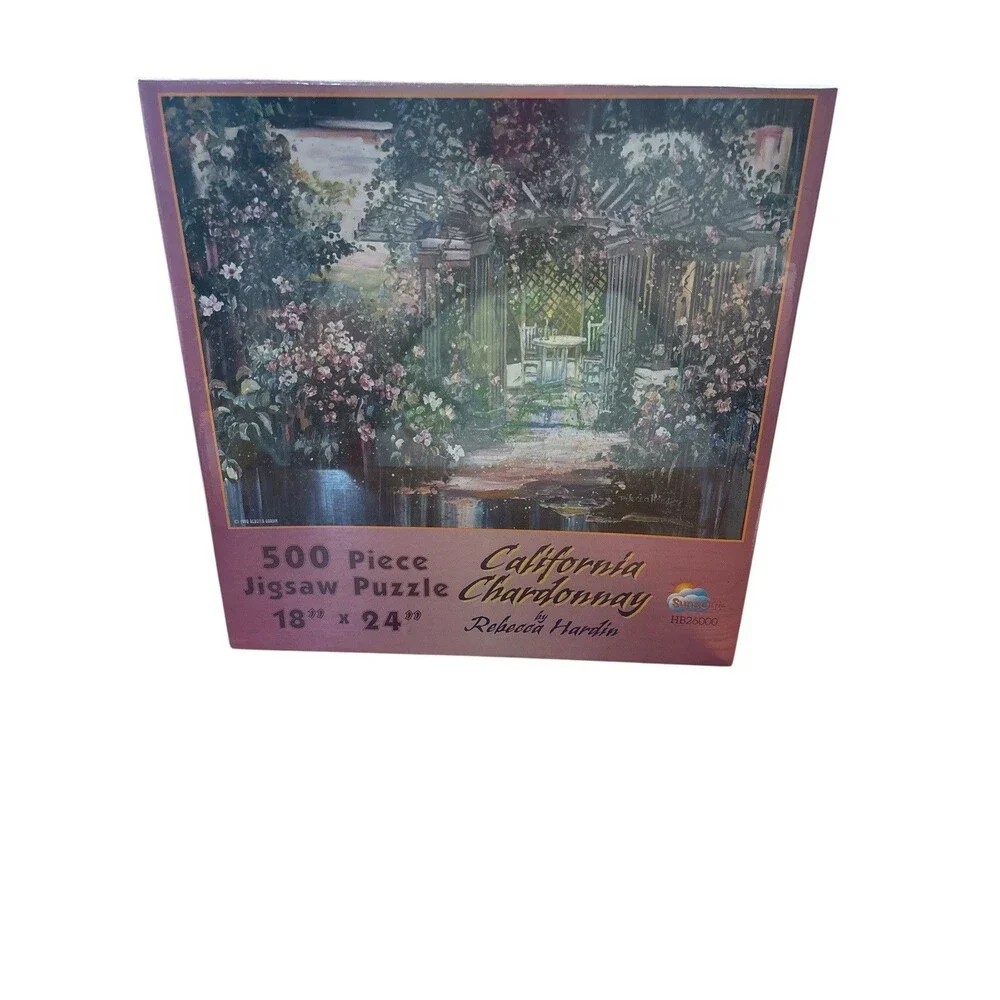 Vintage Sunsout California Chardonnay 500 Piece Jigsaw Puzzle *New Sealed